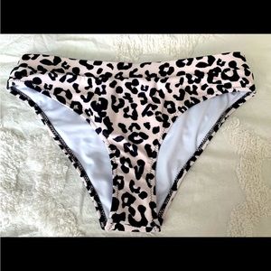 Leopard print bikini bottom